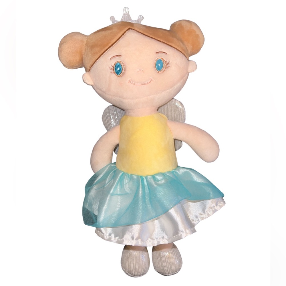 Gloveleya Baby Doll Lovey Girl Gifts Soft First Dolls Dream Angel Yellow 11”EUC